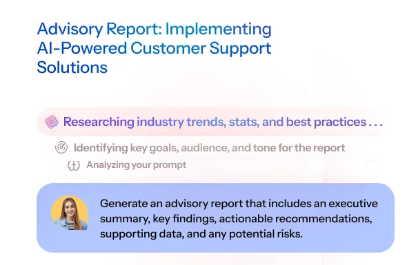 AI-Generated Advisory Reports